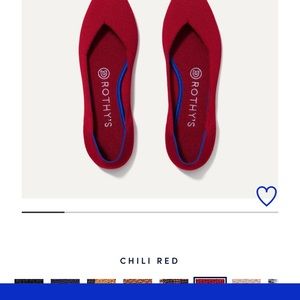 Rothy’s Chili Red Point, size 9.5